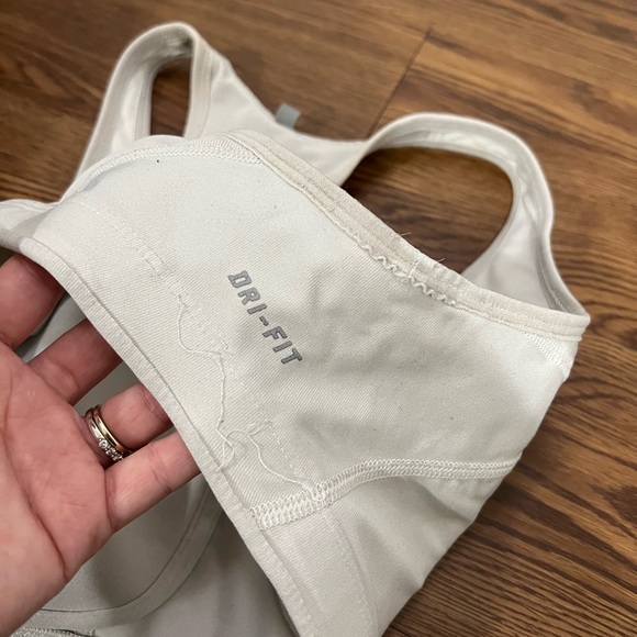 Nike White Sports Bra Size Small - Picture 5 of 6